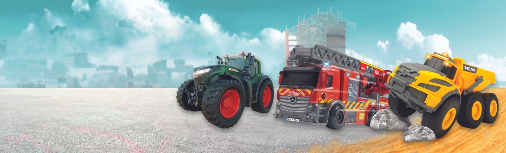 Dickie Toys - Liebherr Road Cargador De Vehículo